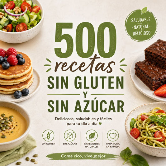 500 recetas sin gluten y sin azúcar
